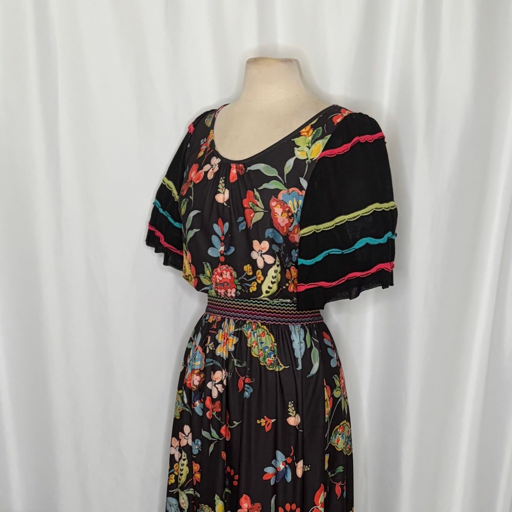 NWT!! Anthropologie ALDOMARTINS Catalonia Floral Paisley Maxi Dress Medium - Picture 7 of 16